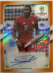 David Alaba [Orange Refractor] #CA-DA Soccer Cards 2020 Topps Chrome UEFA Champions League Autographs Prices