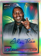 Glen Rice [Refractor] #FA-GR Basketball Cards 2021 Topps Finest Autographs Prices