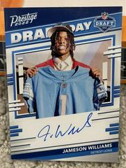 Jameson Williams #DDS-JW Football Cards 2022 Panini Prestige Draft Day Signatures Prices