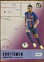 Ansu Fati [Purple] Soccer Cards 2022 Panini Donruss Craftsmen Prices