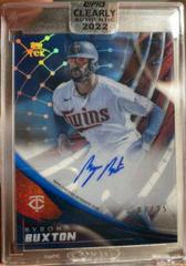Byron Buxton [Blue] #TEK-BB Baseball Cards 2022 Topps Clearly Authentic Tek Autographs Prices