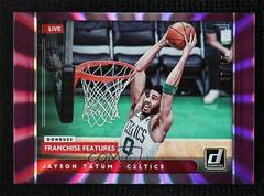 Jayson Tatum [Purple Laser] #11 Basketball Cards 2021 Panini Donruss Franchise Features Prices