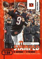 Joe Burrow [Red] Football Cards 2022 Panini Prestige Time Stamped Prices