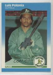 Luis Polonia #U-99 Baseball Cards 1987 Fleer Update Prices