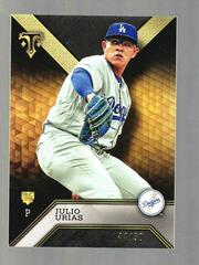Julio Urias [Onyx] Baseball Cards 2016 Topps Triple Threads Prices