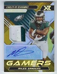Miles Sanders [Gold] #GA-MS Football Cards 2022 Panini XR Gamers Autographs Prices