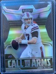Josh Allen [Die Cut] #CA-JAL Football Cards 2021 Panini Playoff Call to Arms Prices
