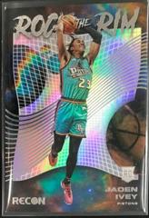 Jaden Ivey #16 Basketball Cards 2022 Panini Recon Rock the Rim Prices