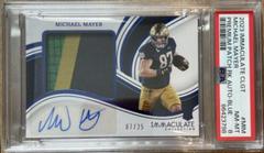Michael Mayer #17 Football Cards 2023 Panini Immaculate Premium Patch Rookie Autograph Prices