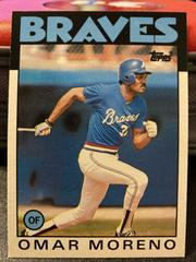 Omar Moreno #75T Baseball Cards 1986 Topps Traded Prices