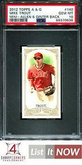Mike Trout [Mini Red Back] Baseball Cards 2012 Topps Allen & Ginter Prices