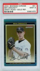 Ben Crockett [Gold Refractor] #31 Baseball Cards 2002 Bowman Chrome Draft Picks Prices