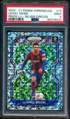 Lionel Messi [Silver Circles] #15 Soccer Cards 2020 Panini Chronicles Prizm La Liga Prices