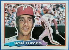 Von Hayes Baseball Cards 1988 Topps Big Prices