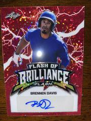 Brennen Davis [Red] #FB-BD1 Baseball Cards 2020 Leaf Flash of Brilliance Autographs Prices