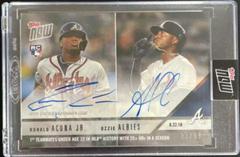 Ozzie Albies, Ronald Acuna Jr. [Autograph] #627A Baseball Cards 2018 Topps Now Prices