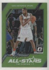 Tim Duncan [Green] Basketball Cards 2017 Panini Donruss Optic All-Stars Prices