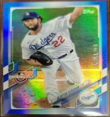 Clayton Kershaw [Blue Foil] Baseball Cards 2021 Topps Opening Day Prices