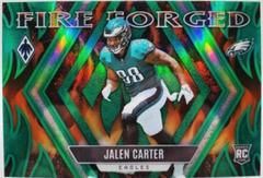 Jalen Carter [Green] #FF-10 Football Cards 2023 Panini Phoenix Fire Forged Prices