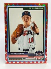 Carson Bolemon [Red] #22 Baseball Cards 2023 Panini Stars & Stripes USA Prices