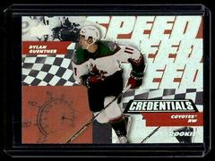 Dylan Guenther Hockey Cards 2022 Upper Deck Credentials Speed of the Game Rookie Prices