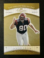 Justin Smith [Timeless Tributes] #136 Football Cards 2001 Panini Donruss Classics Prices