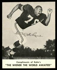 Gene Lipscomb Football Cards 1961 Kahn's Wieners Prices