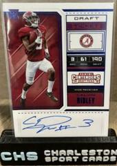 Calvin Ridley [Blue Foil Autograph] Football Cards 2018 Panini Contenders Draft Picks Prices