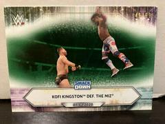 Kofi Kingston def. The Miz [Dark Green] Wrestling Cards 2021 Topps WWE Prices