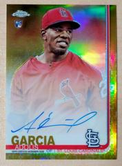 Adolis Garcia [Gold Refractor] Baseball Cards 2019 Topps Chrome Rookie Autographs Prices