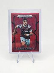 Lucas Paqueta [Red Flood] Soccer Cards 2022 Panini Obsidian Prices