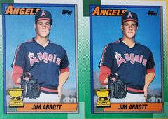 Jim Abbott Baseball Cards 1990 Topps Tiffany Prices