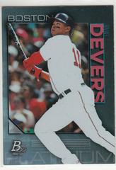 Rafael Devers [Red] #44 Baseball Cards 2020 Bowman Platinum Prices