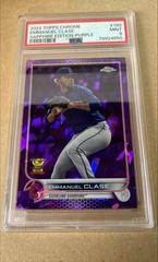 Emmanuel Clase [Purple] #190 Baseball Cards 2022 Topps Chrome Sapphire Prices