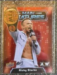 Ricky Starks [Red] Wrestling Cards 2022 Upper Deck AEW Main Features Prices