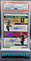 Chris Olave, Drake London [Autograph] #RN-OL Football Cards 2022 Panini Contenders Round Numbers Prices