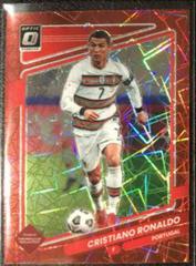 Cristiano Ronaldo [Optic Red Velocity] Soccer Cards 2021 Panini Donruss Road to Qatar Prices