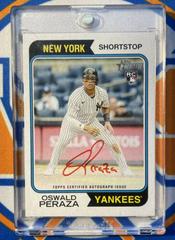 Oswald Peraza [Special Edition Red Ink] #ROA-OPE Baseball Cards 2023 Topps Heritage Real One Autographs Prices