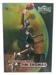 Tim Thomas #34 Basketball Cards 1997 Metal Universe Championship Prices