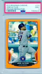 Jose Altuve [Orange Refractor] #194 Baseball Cards 2013 Bowman Chrome Prices