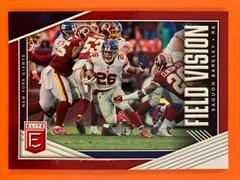 Saquon Barkley [Red] #FV-9 Football Cards 2019 Donruss Elite Field Vision Prices