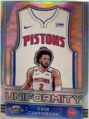 Cade Cunningham #11 Basketball Cards 2022 Panini Contenders Optic Uniformity Prices