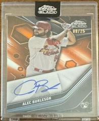 Alec Burleson [Orange] #CBA-ABU Baseball Cards 2023 Topps Chrome Black Autographs Prices