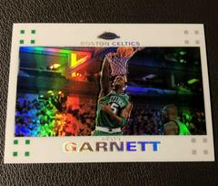 Kevin Garnett [White Refractor] Basketball Cards 2007 Topps Chrome Prices