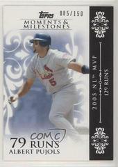 Albert Pujols #12 Baseball Cards 2008 Topps Moments & Milestones Prices