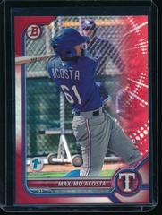 Maximo Acosta [Red Foil] #BPPF-113 Baseball Cards 2022 Bowman 1st Edition Prices