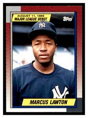 Marcus Lawton #69 Baseball Cards 1990 Topps Major League Debut Prices