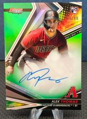 Alek Thomas [Green] #B22-AT Baseball Cards 2022 Bowman's Best of Autographs Prices
