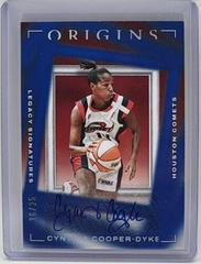 Cynthia Cooper Dyke [Blue] #UA-CCD Basketball Cards 2023 Panini Origins WNBA Universal Autographs Prices