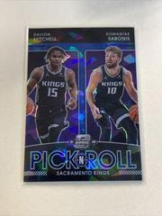 Davion Mitchell, Domantas Sabonis [Blue Ice] #18 Basketball Cards 2021 Panini Contenders Optic Pick n Roll Prices
